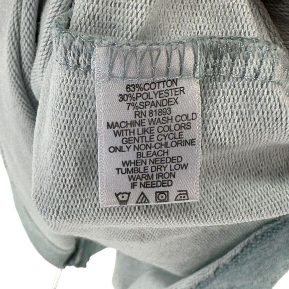 H By Halston Tunic Top 3/4 Sleeves Light Green Womens L Zipper Detail Round Neck - Picture 7 of 7